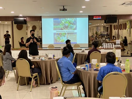 Eco-friendly corporate terrarium workshop in Malaysia