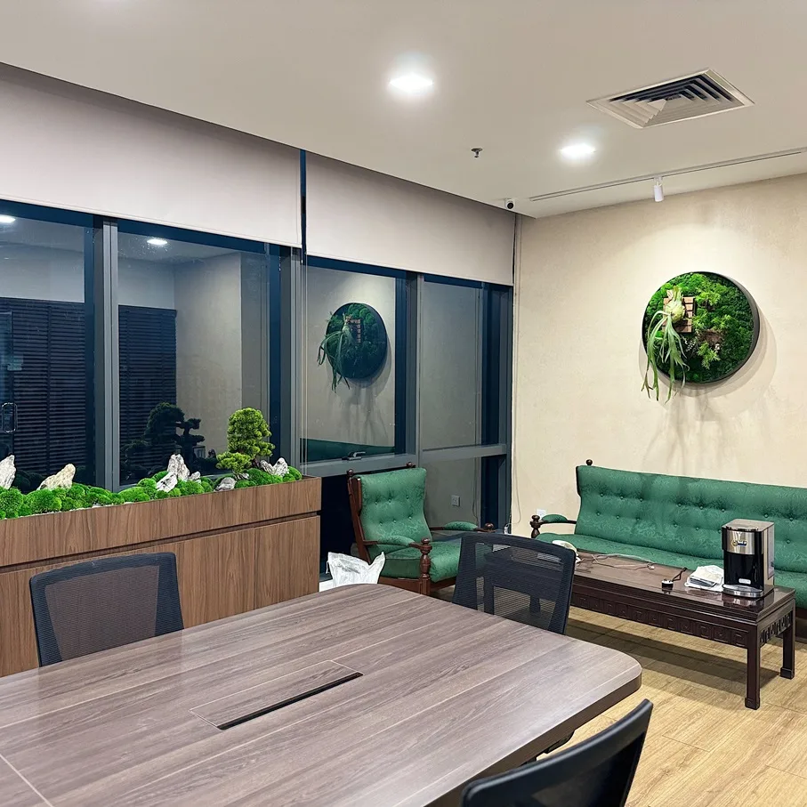 Preserved moss wall installation at corporate office in Malaysia