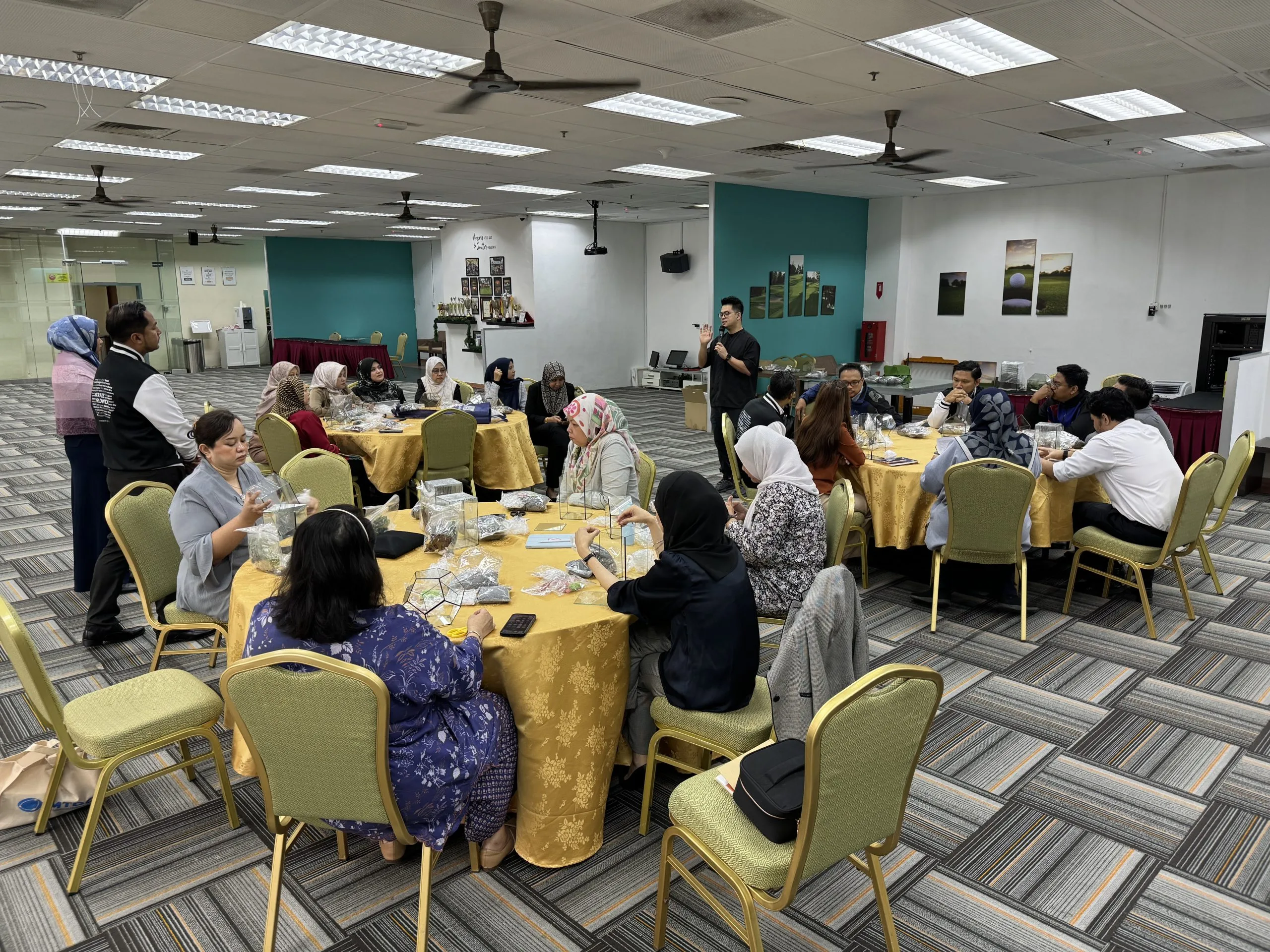 Eco-friendly corporate terrarium workshop in Malaysia