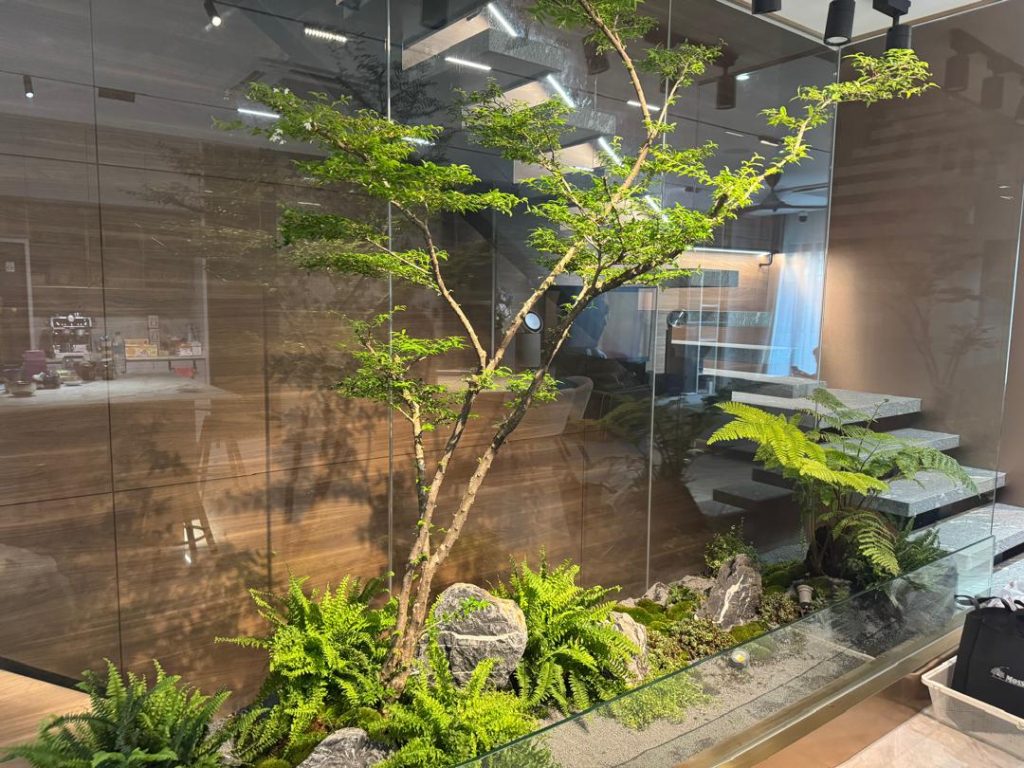 mossarium terrarium botanical landscape indoor interior design