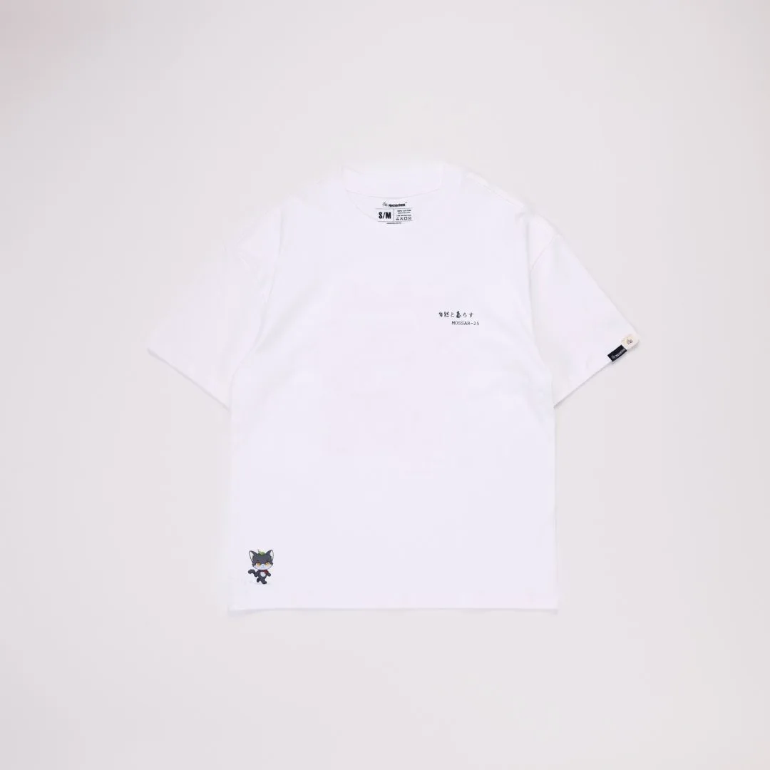 Unisex Tee – Mossarium Café Tee – Living with Nature Edition