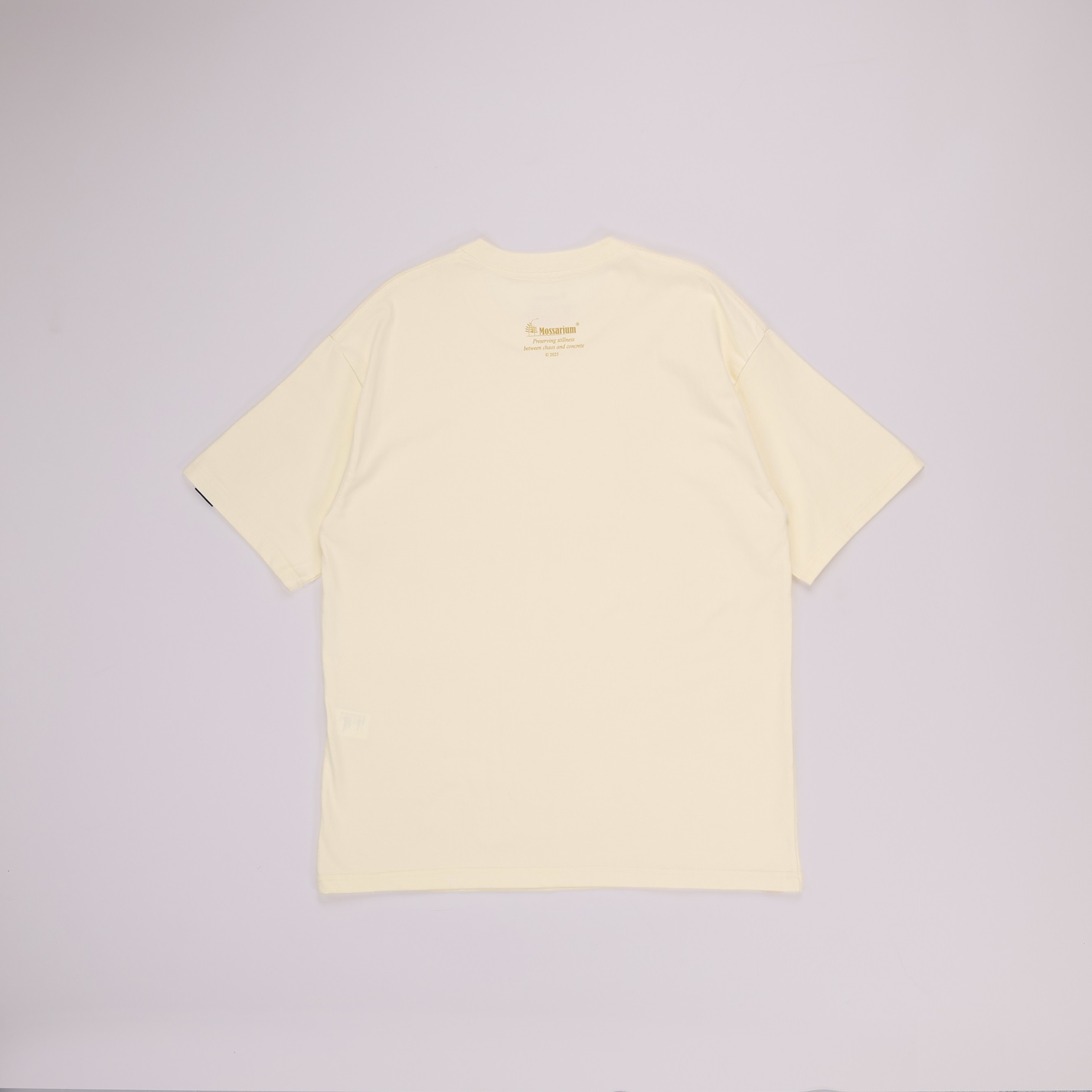MOSSARIUM TEE CREAM BACK VIEW mossarium unisex tshirt