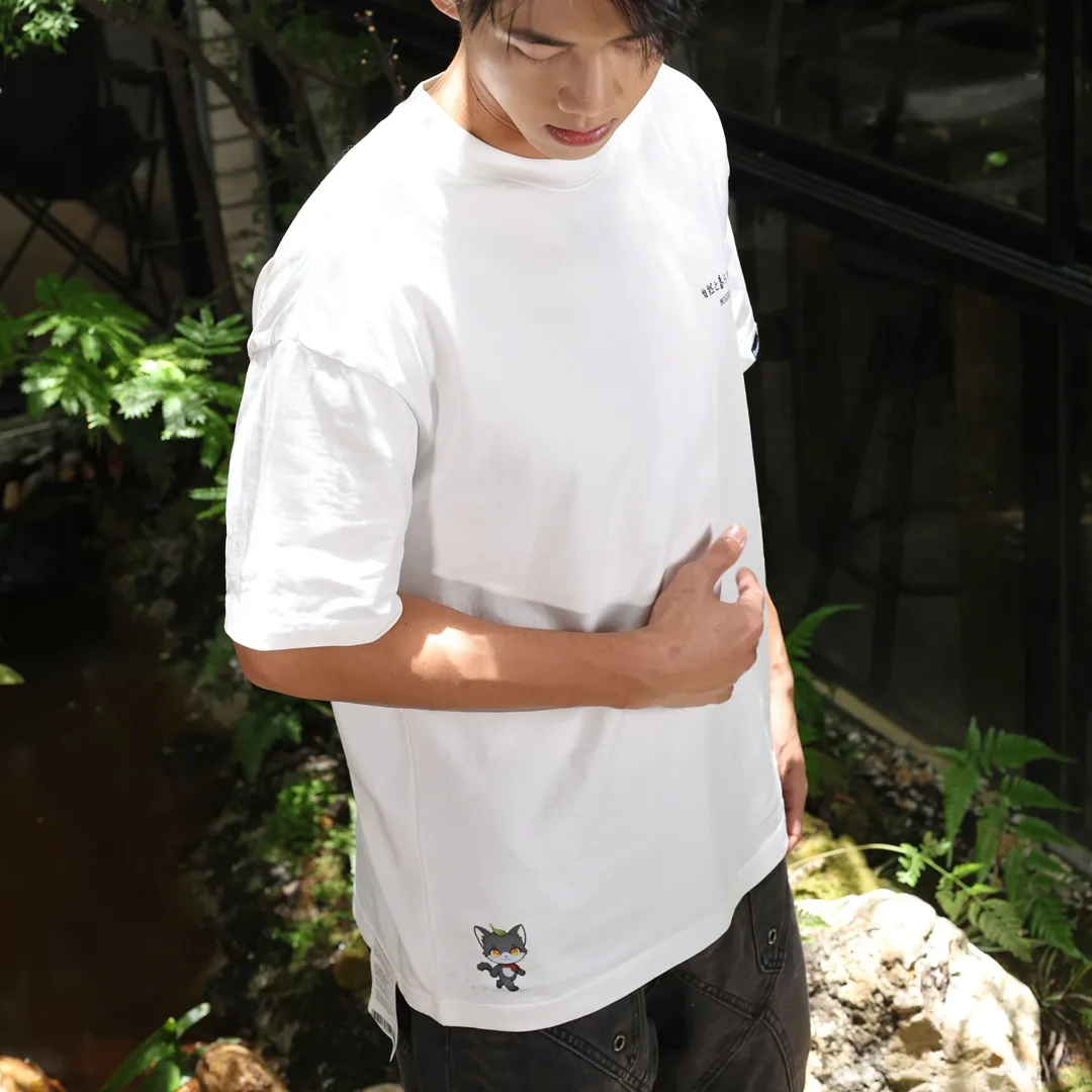 mossarium cafe tee white (5) mossarium unisex tshirt