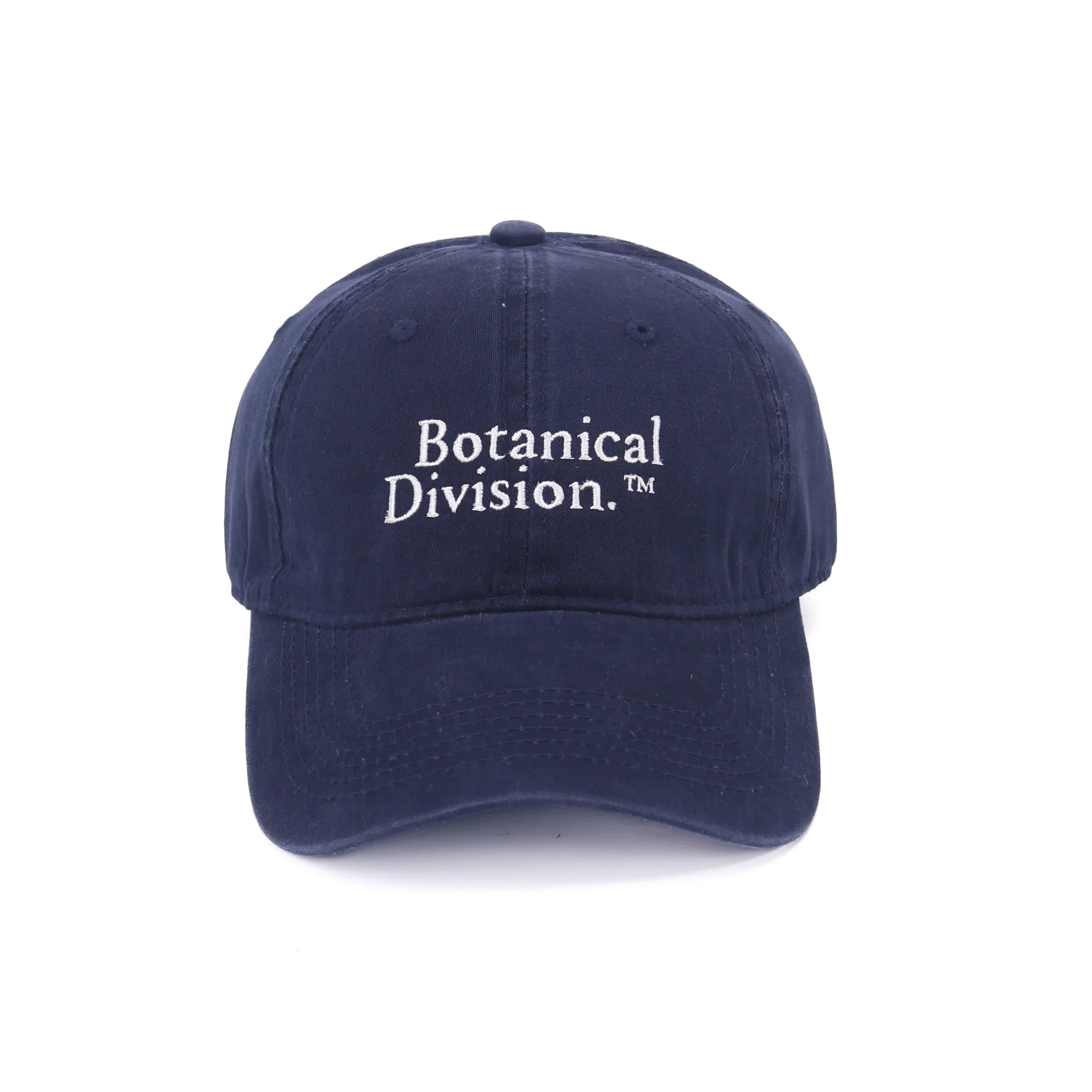 mossarium cap navy Mossarium unisex navy cap with Botanical Division logo embroidery